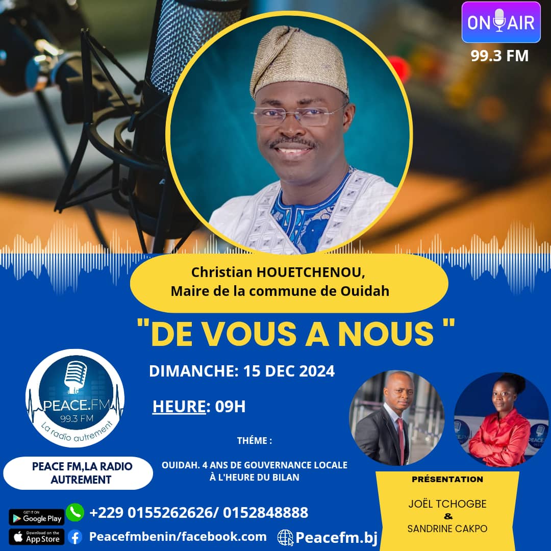 SORTIE MÉDIATIQUE DU MAIRE CHRISTIAN HOUÉTCHÉNOU: La métamorphose de la ville historique de Ouidah